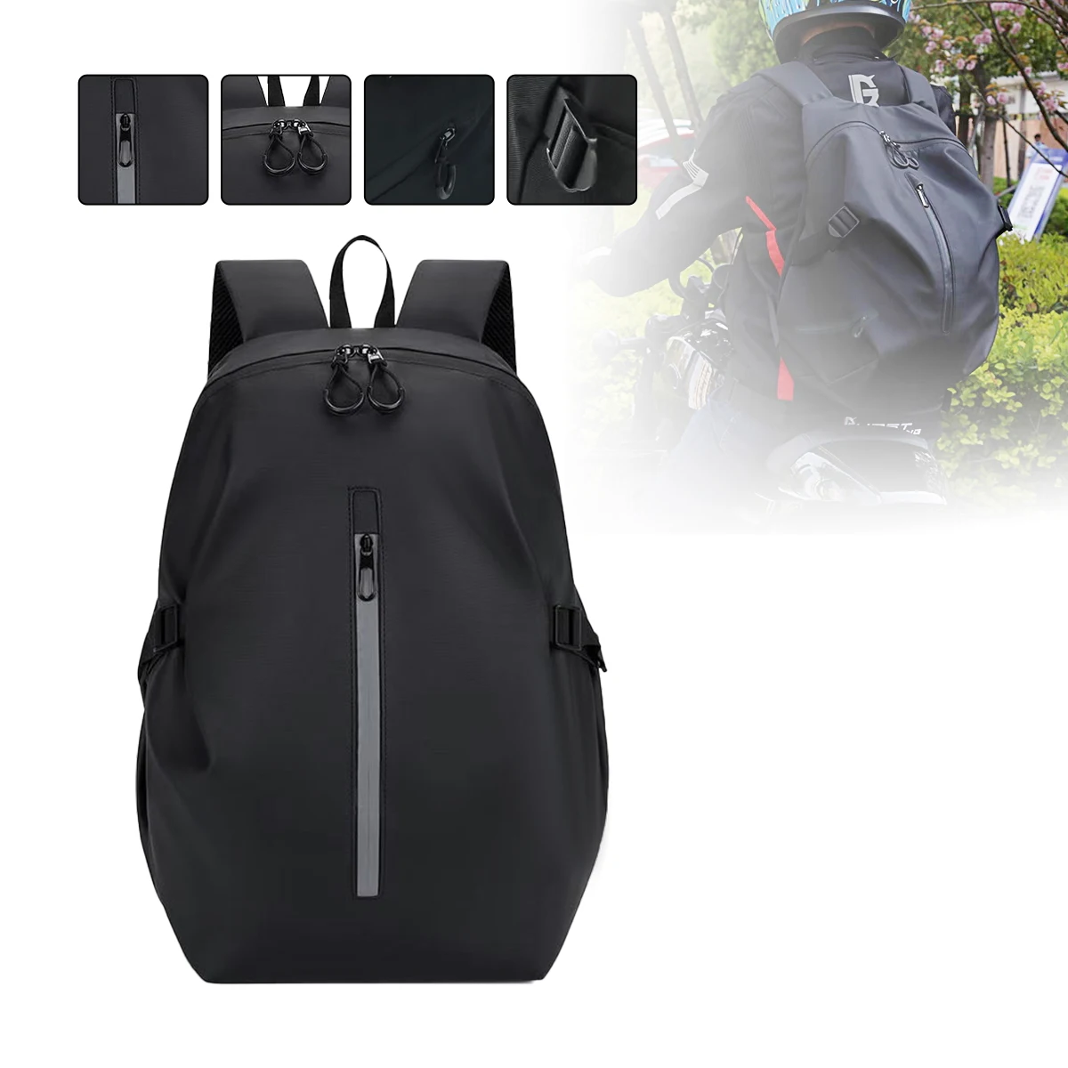 

Водонепроницаемая классическая многофункциональная сумка для мотоциклетного шлема большой емкости, мотоциклетный рюкзак, светоотражающая дорожная сумка для велосипеда