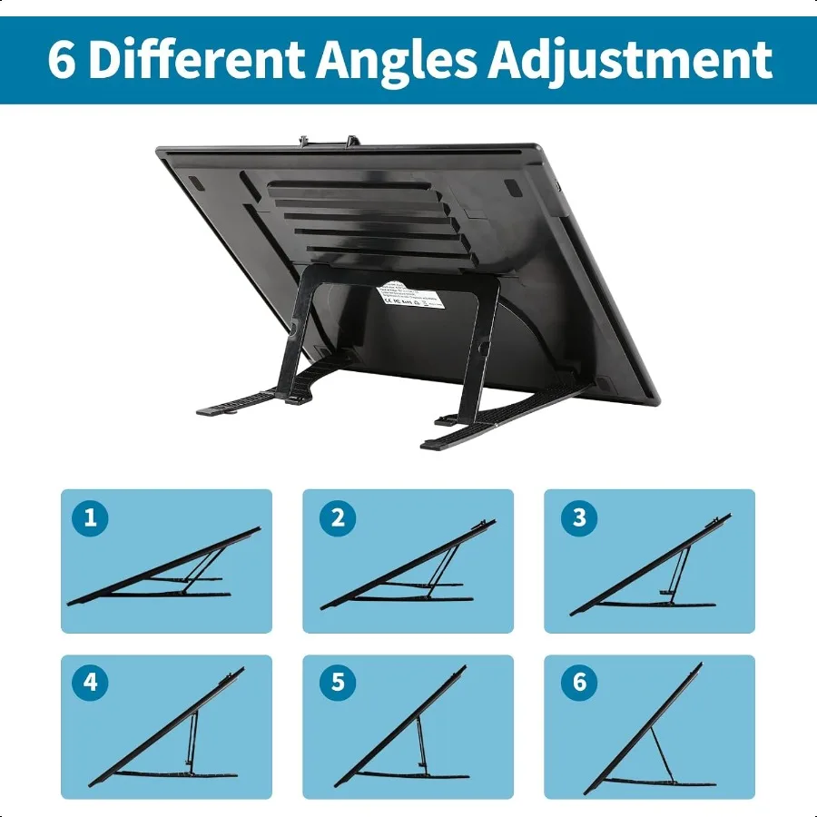 Wirel A3 LED Light Pad with Foldable Stand Top Clip 3 Colors Stepl 6Level Dimmable Brightn Rechargeable tracing Light Box Board