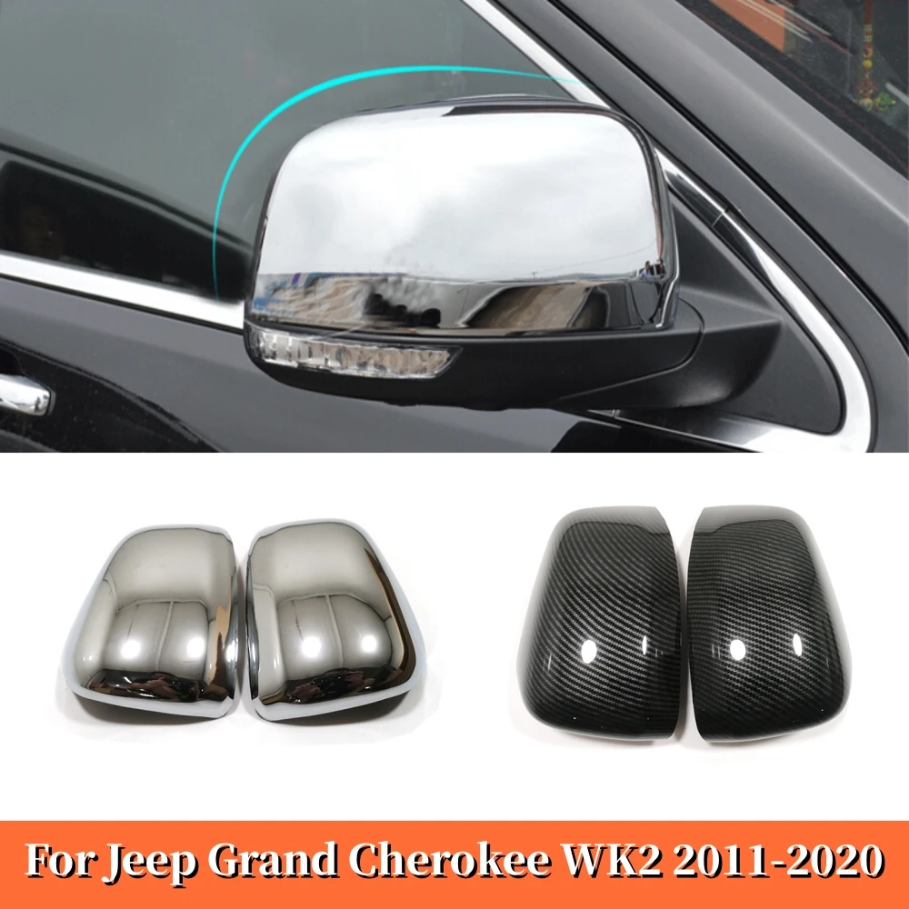 For Jeep Grand Cherokee WK2 2011 2012-2014 2015 2016 2017 2018 2019 2020 ABS Chrome Car Rear View Side Mirror Cover Case Trims