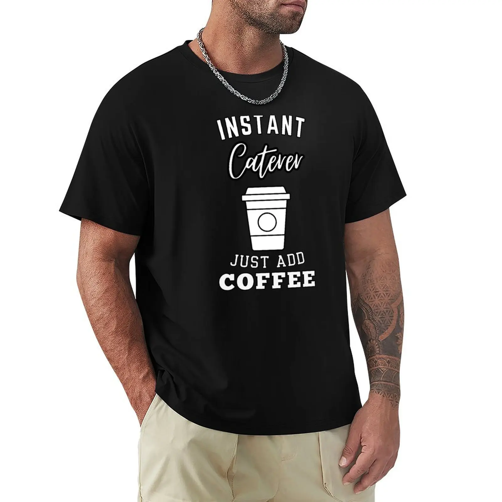 Instant Nursing Assistant just add coffee T-Shirt Big and Tall Solid Color T-Shirt