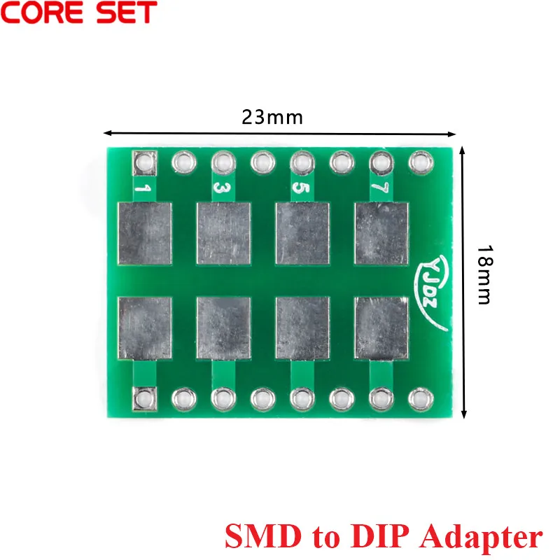 10Pcs SMD to DIP Adapter Connector 2512 1812 1210 1206 Converter Plate Board SMA SMB SMC to DIP 2.54MM Patch Turn DIP Adapter