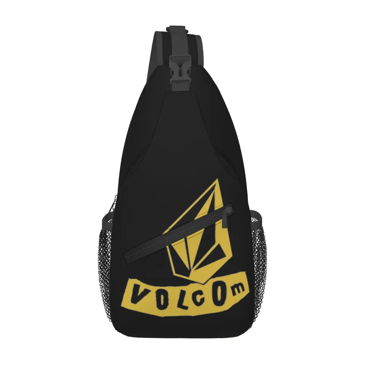 Volcom Logo Chest Bag Men Sling Crossbody Backpack Chest Bag Travel Hiking Daypack Shoulder Bag