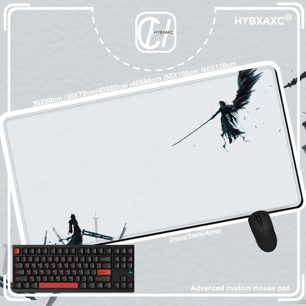 F-Final Fantasy Mouse Pad Gamer XL Large New Mousepad XXL keyboard pad Desk Mats Office Carpet Soft Computer Desktop Mouse Pad