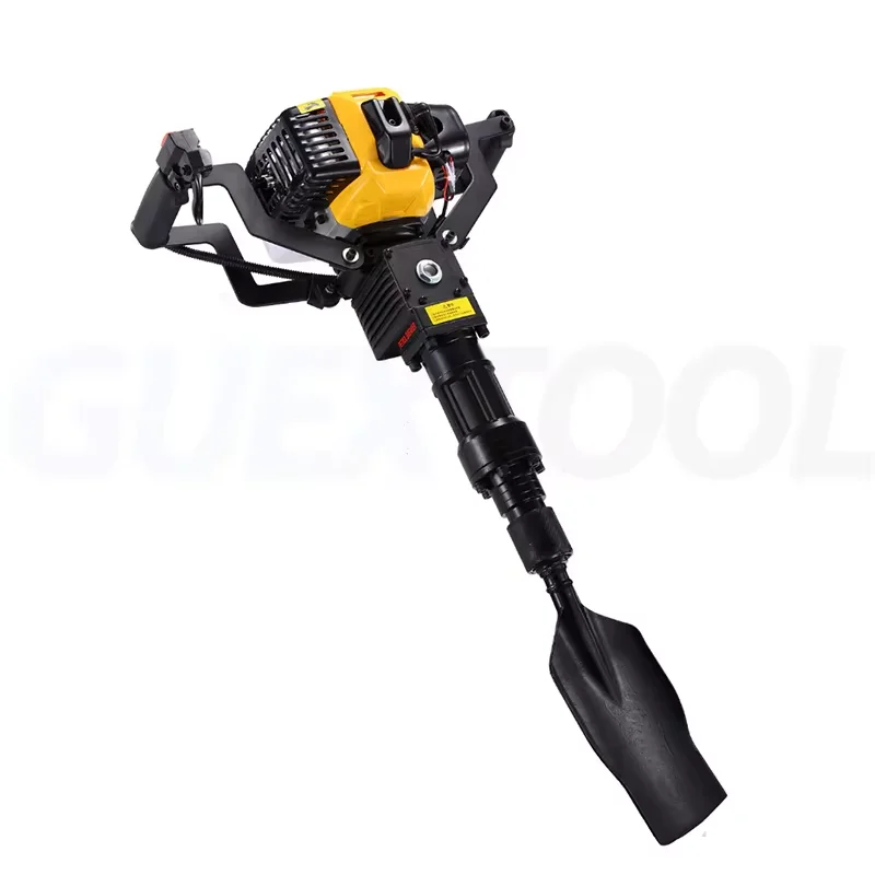 1250W Light 2-stroke Digger Earth Augers Multifunctional Tree Digging Machine Trencher Petrol Breaker Rock Drill Ramming Machine