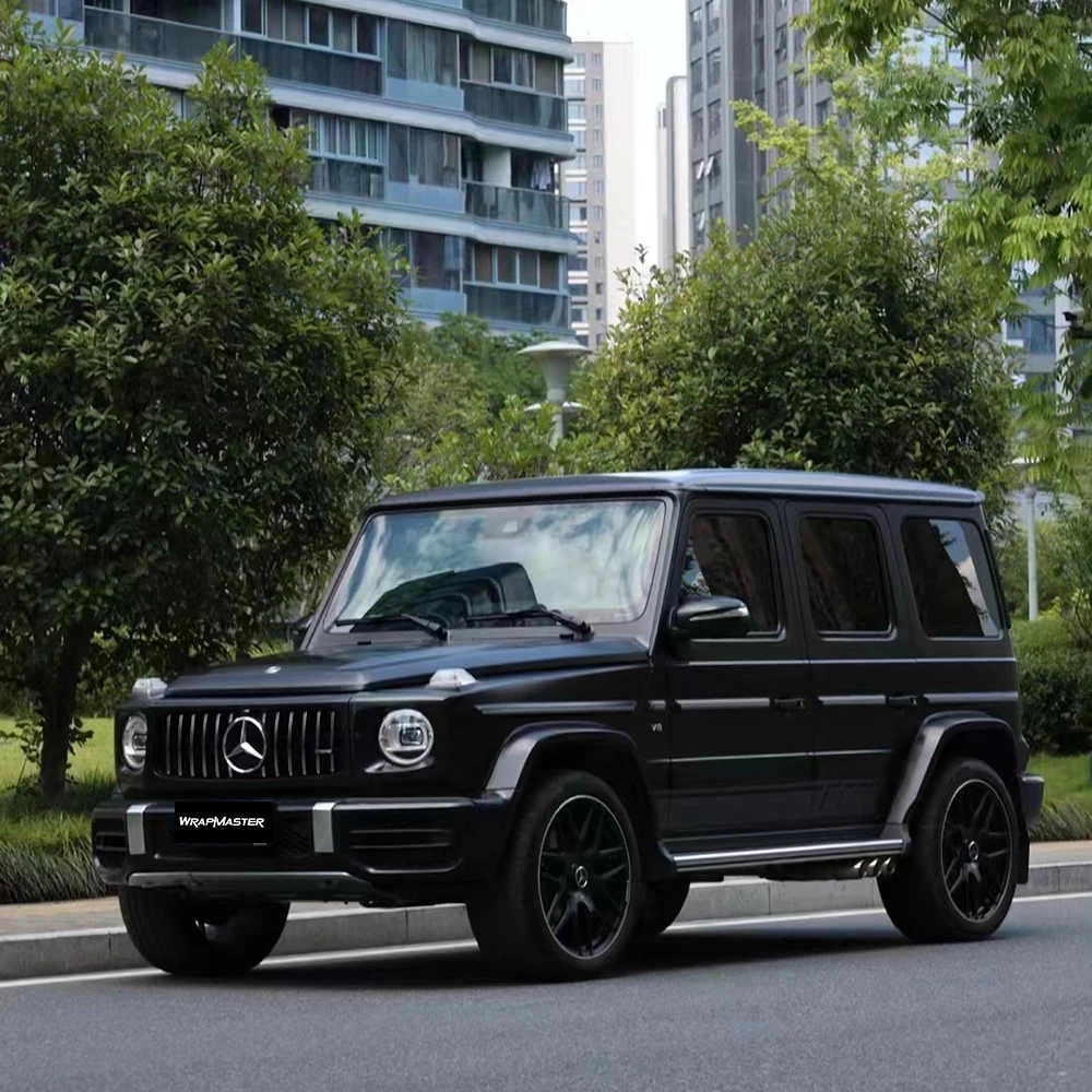 Black Matte Vinyl PET Liner Wrap Special Texture Ceramic Car Foil Wrap for Vehicle Customization