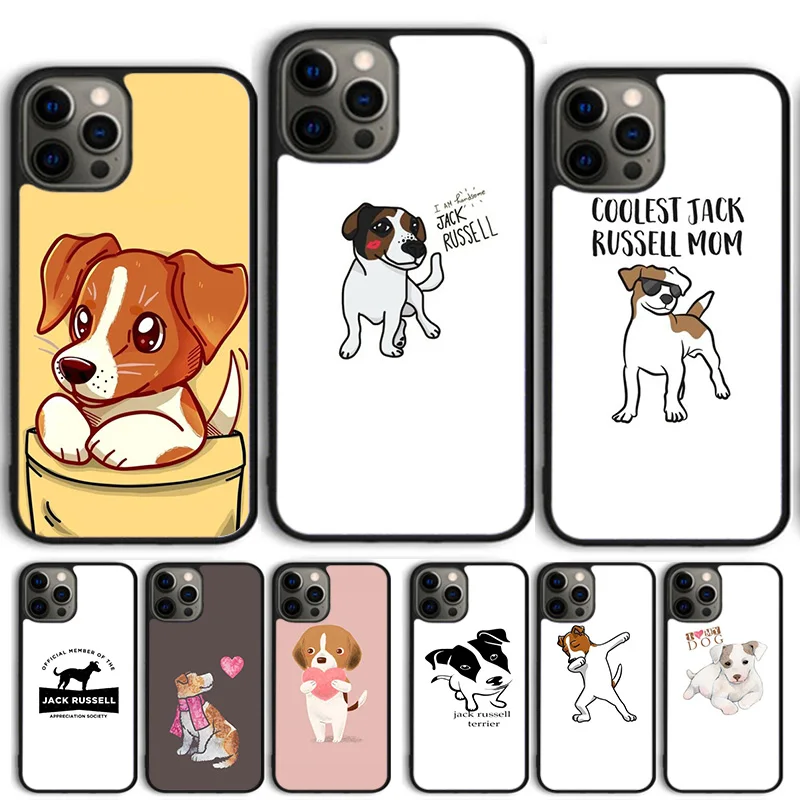 Jack Russell Terrier Face Puppy Dog Phone Case Cover For iPhone 17 Air 15 16 Pro Max 14 13 12 11 Pro Max Plus