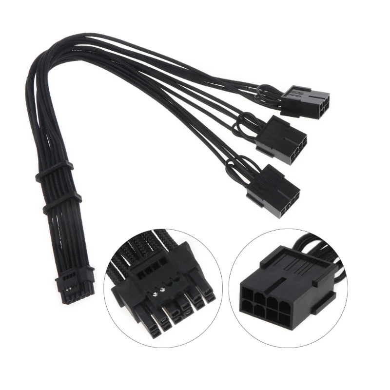 Power Cables 16 Pin Male to 3 x 8 Pin Female Graphics Card Power Adapter Cable