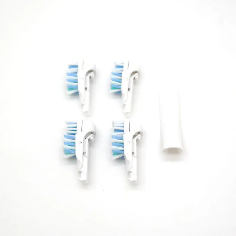 4 Uds 4734 modelo batería cuidado bucal diario cabezal de cepillo de dientes cerdas suaves reemplazo para Oral B doble limpieza cabezales de cepillo completos