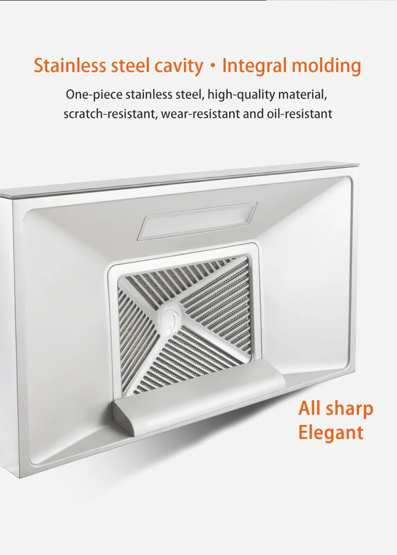 Stainless range hood double motors with CE super strong suction international version side kitchen range hood