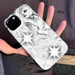 Clmj-funda de silicona para iPhone, carcasa con diseño de estrella Guay, estilo Punk Y2K, para modelos 13, 11, 14 Pro, 12 Mini, X, XR, 7, 8 Plus, XS Max, Se 2020