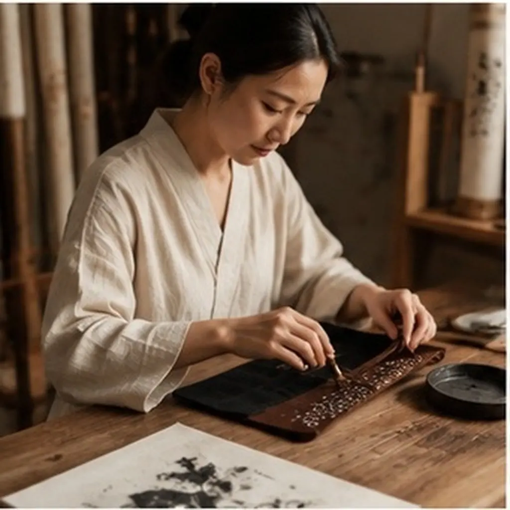 2Pcs Felt Pen Roll Organizer Plum Blossom Hollow Out Calligraphy Brush Roll Holder Portable Felt Pencil Case for Artist Paint
