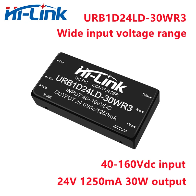 

Hi-Link 5pcs/lot Household Step Down DCDC Power Supply Module 30W 110V to 24V 1250mA Output URB1D24LD-30WR3 Isolated Converter