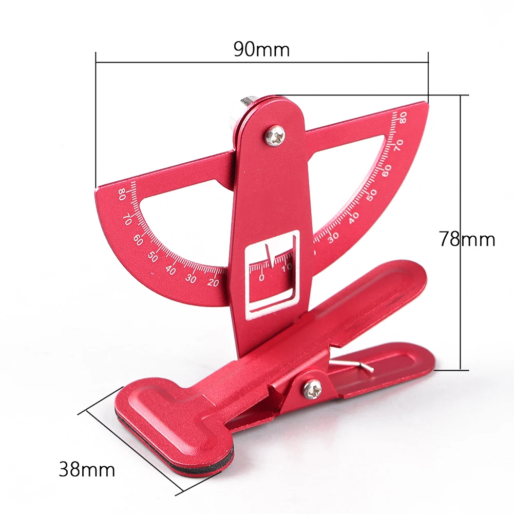 Aluminum Control Angle Gauge For Fixed-Wing Aircraft Control For Surface Tuning Including Travel Range And Angular Reference
