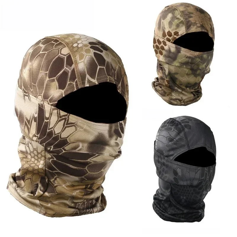 Camouflage Balaclava Full Face Mask Wargame CP  Hat Hunting Bicycle Cycling  Multicam Bandana Neck Gaiter