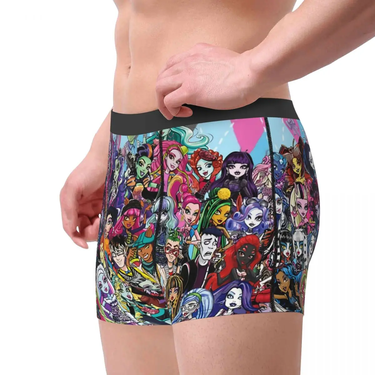 Monster High Doll All Characters Underpants Homme Panties Male Underwear Print Shorts Boxer Briefs