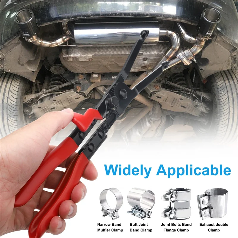Car Exhaust Pipe C Clamp Removal Plier Spreading Plier Retrofit Demolition Plier Auto Special Repair Tool