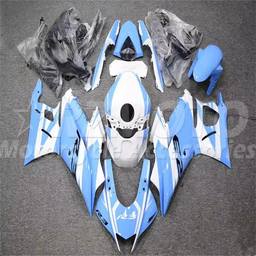 4Gifts New ABS Motorcycle Fairings Kit Fit For YAMAHA YZF- R3 R25 2019 2020 2021 2022 19 20 21 22 Bodywork Set Sky Blue Custom