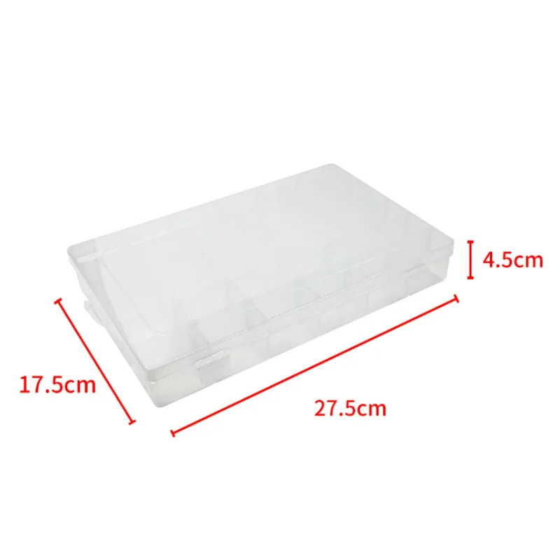 10 Grid Can Be Removed Transparent Plastic Small Box Storage Kit Jewelry Box Jewelry Box Electronic Components Parts Finishing B