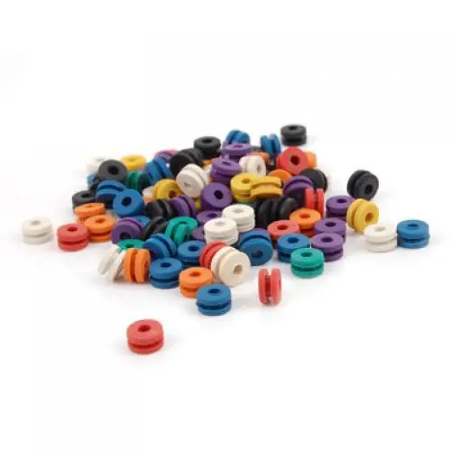 Replacement Machine Grommets Pads, Armature Supply, 3mm, 100 peças