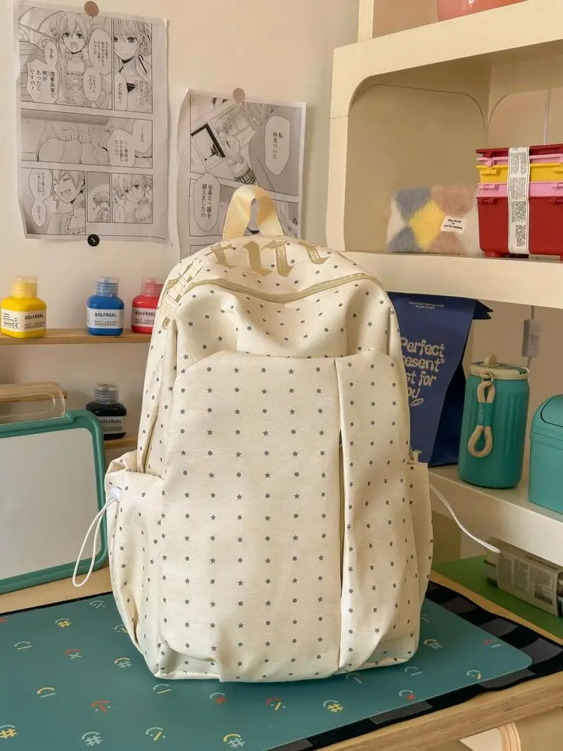 Ladies' Backpack, Girls' Backpack, Middle and High School Girls' Class, Outing, Lightweight and Versatile Backpack