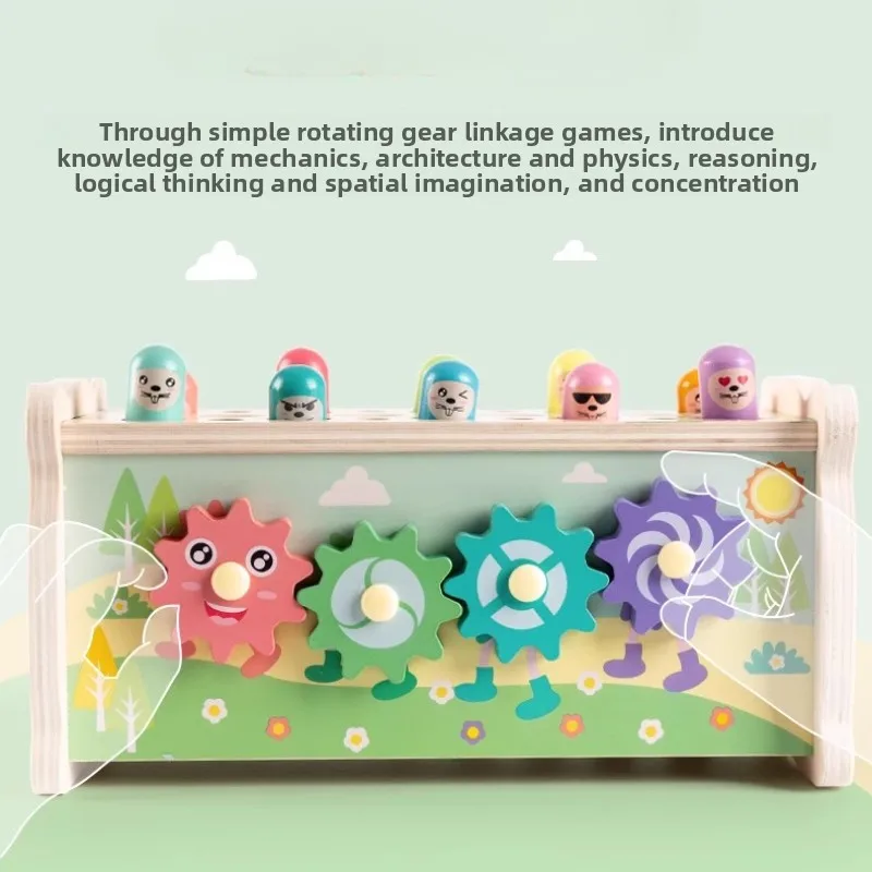 Brinquedo educativo de aprendizagem precoce, pesca magnética e conjunto de equipamentos rotativos, meninos e meninas de 1 a 3 anos, desenvolvimento cognitivo bebê