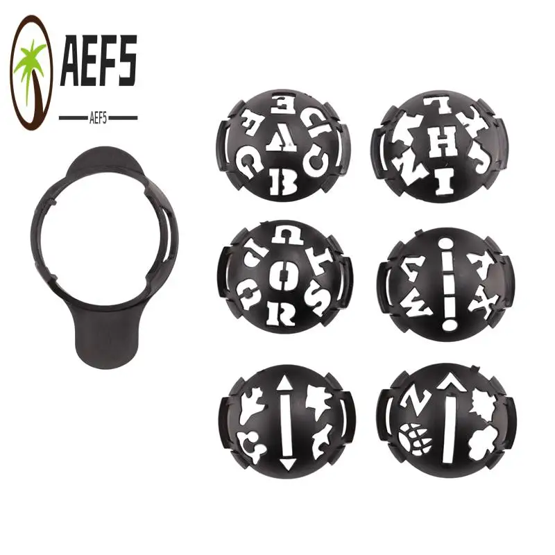 

AEF5-Golf Ball Marker,Color Line Markers Pens, Triple Track Plastic Golf Ball Marking Alignment Tool Kit