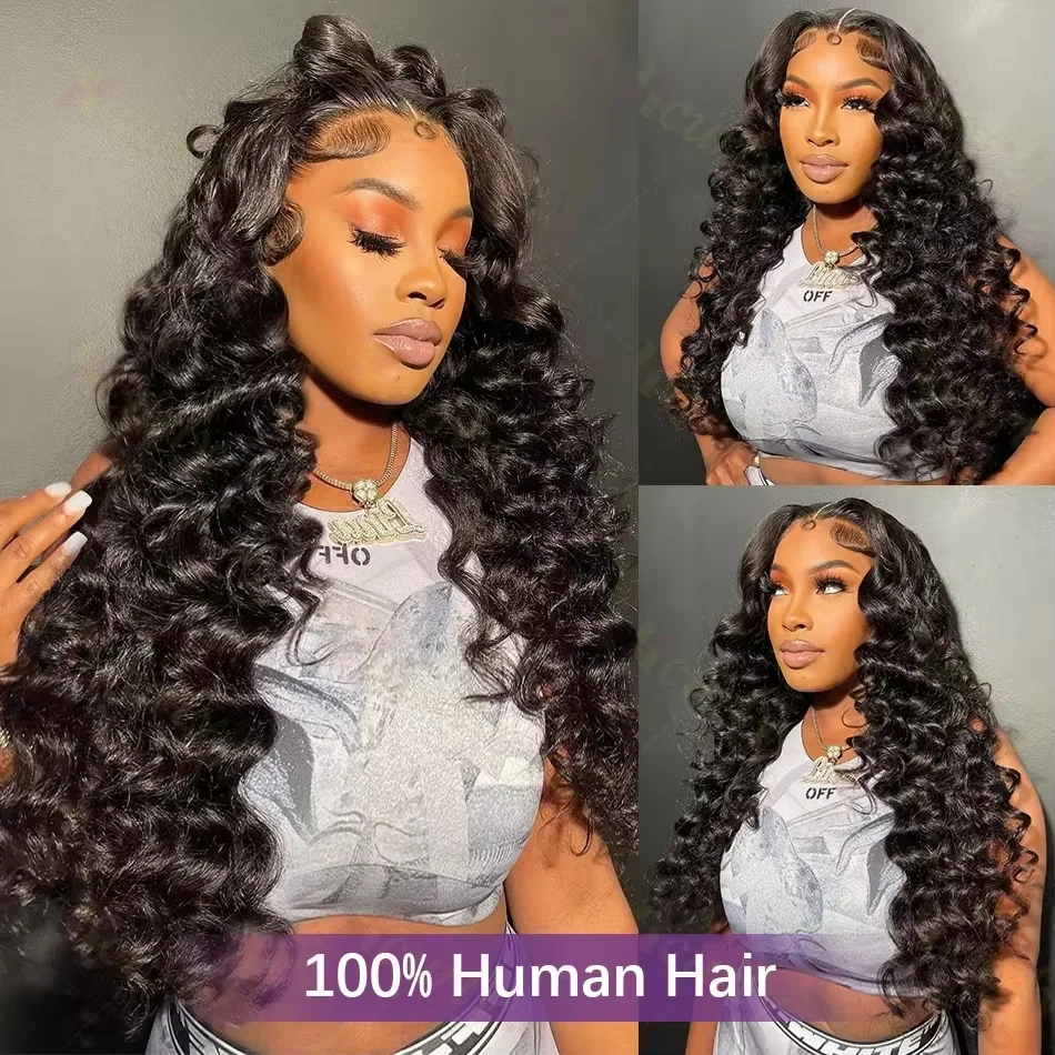 Fasci di onde profonde sciolte da 32 pollici 16A capelli umani Remy brasiliani estensioni dei capelli umani al 100% colore nero naturale fasci 1/3/4 pezzi