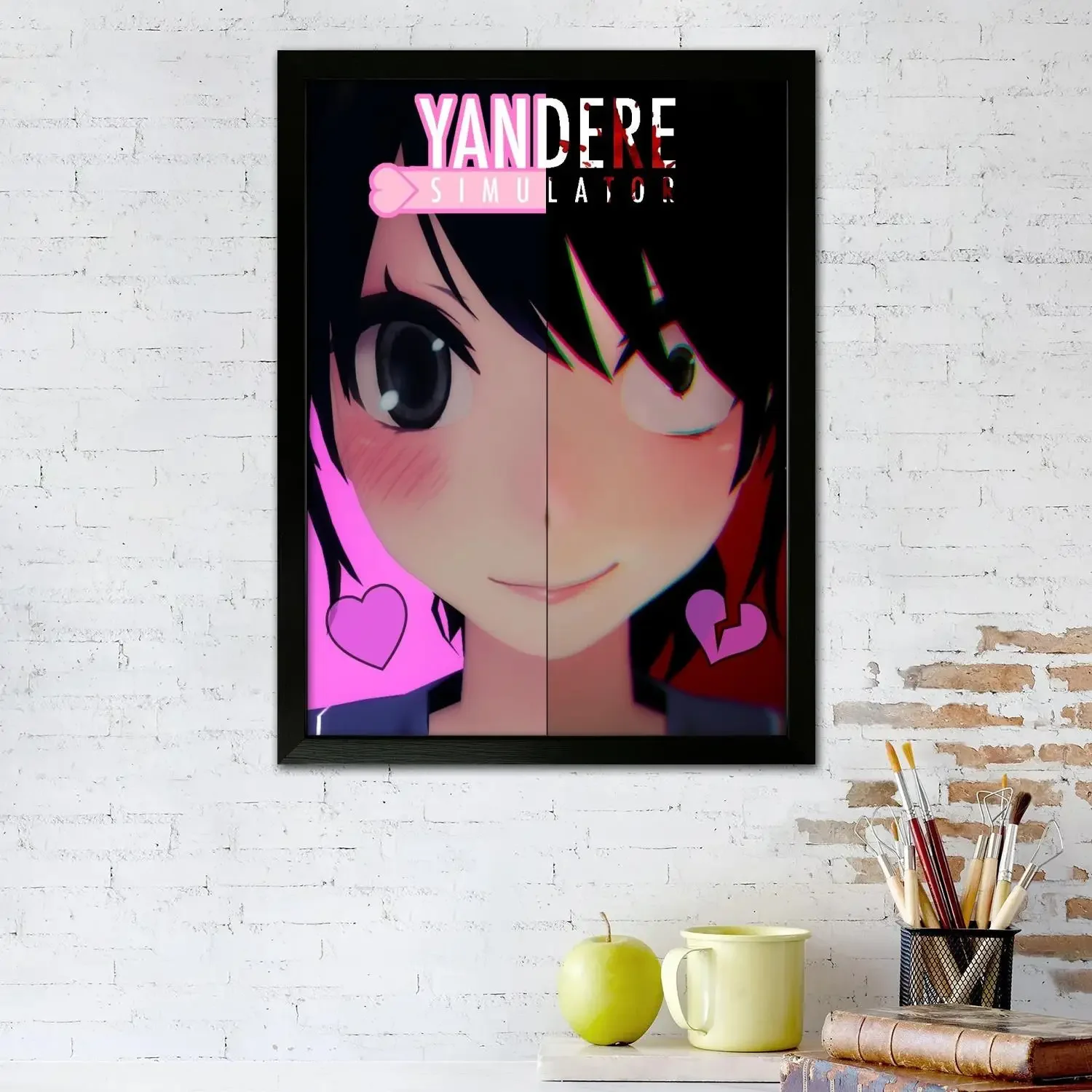 yandere simulator Canvas Art Poster, Wall Art, Picture Print, Modern Family, Bedroom Decor, Posters,Decorative painting