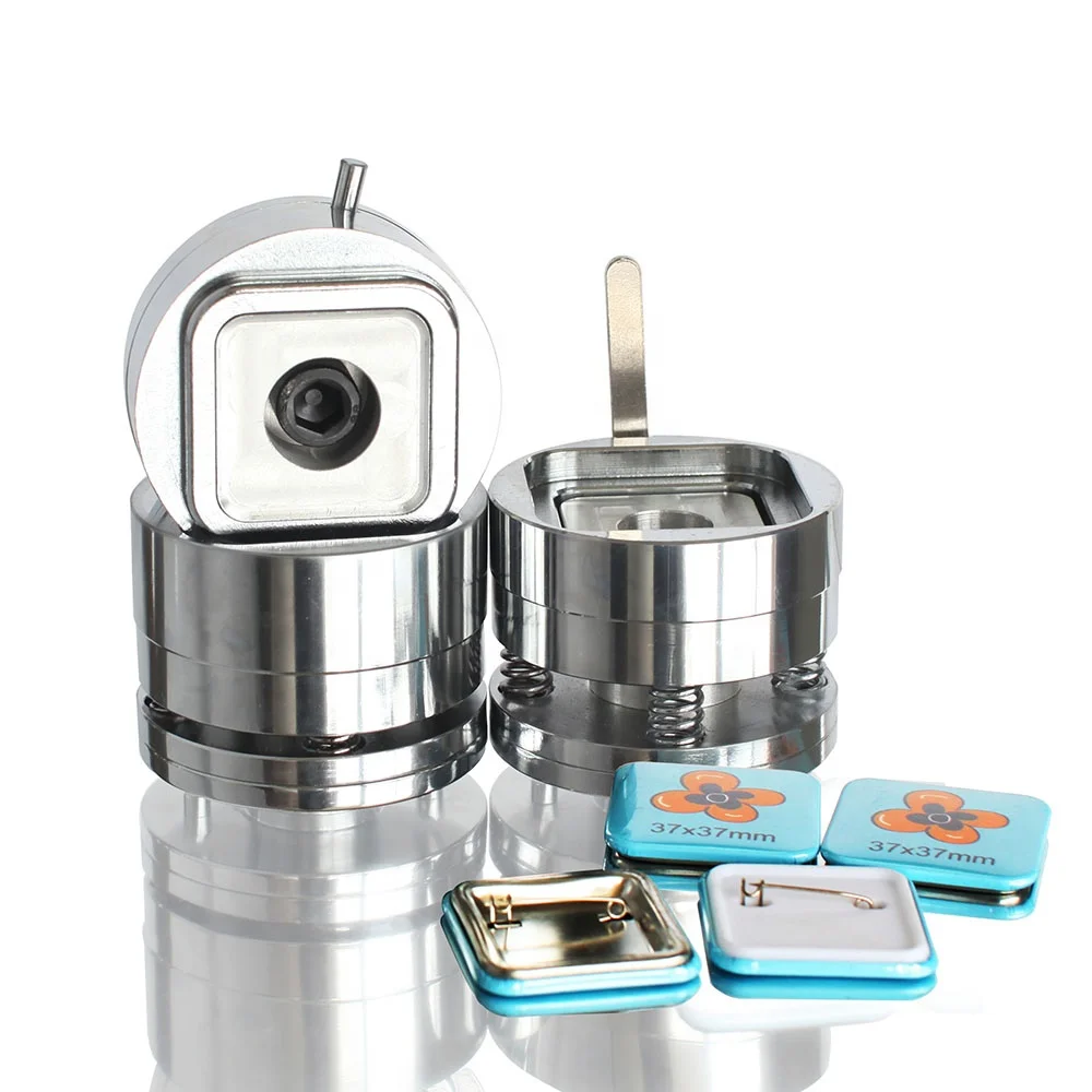 Square 37x37mm Mould Interchangeable Button Badge Making Machine Mould
