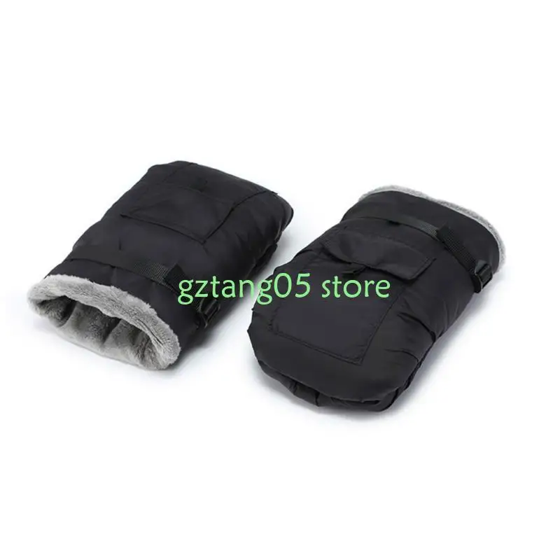 

57EE Windproof Baby Strollers Hand Muffs Comfortable Warm Gloves for Cold Weather