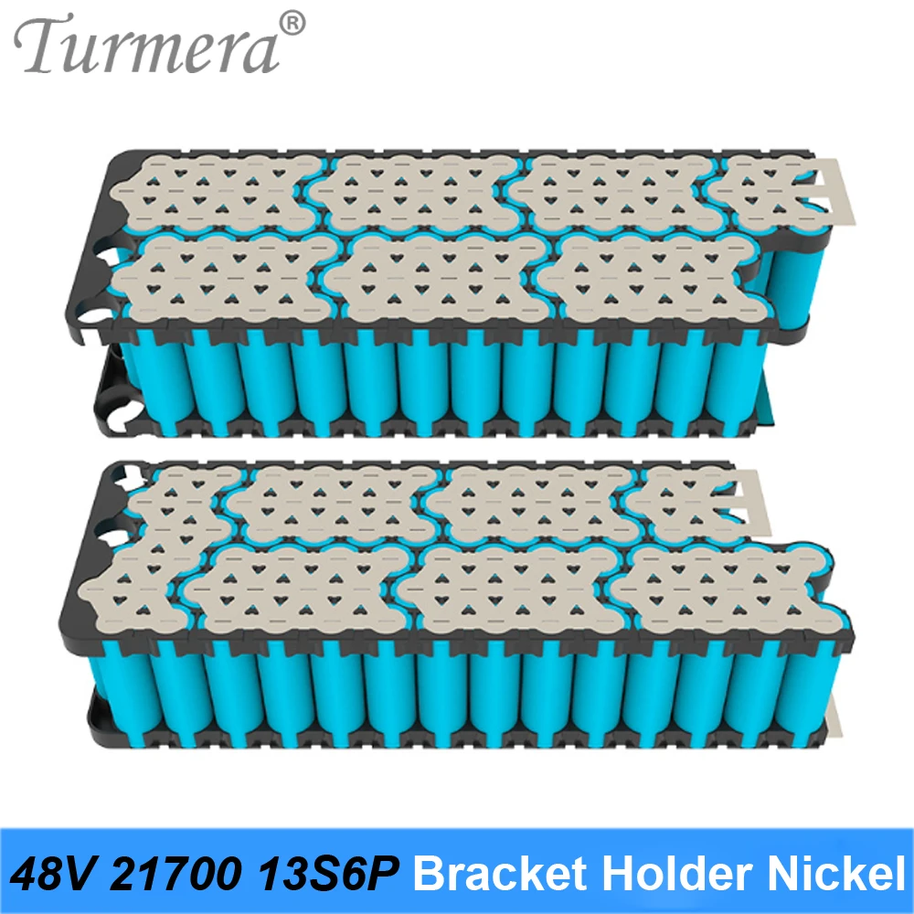 Turmera 13S6P 21700 Uchwyt baterii i nikiel spawalniczy o grubości 0,15 mm do akumulatorów rowerów elektrycznych 48 V i e-skuterów