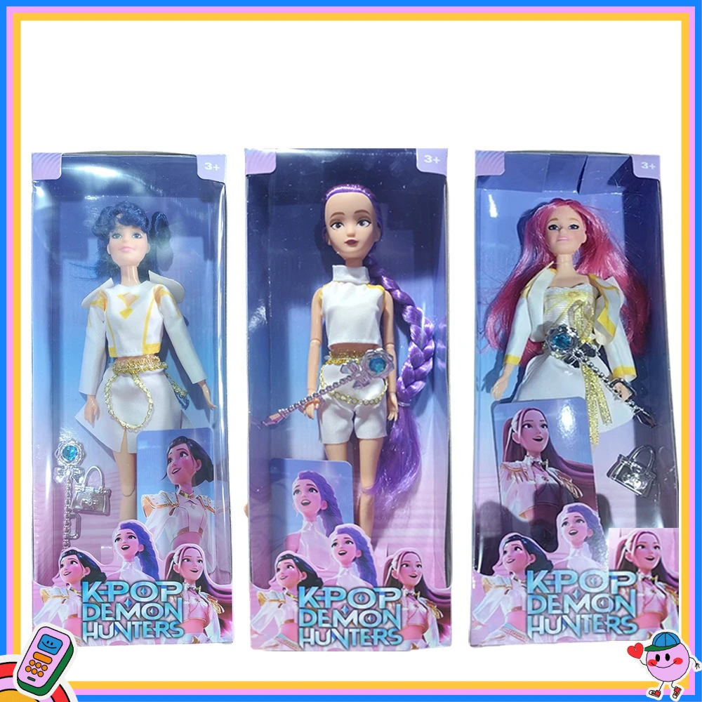 

Куклы Rumi Mira Zoey Demon Hunters-аниме K Pop с нежной текстурой, виниловый, хит продаж, подарок на день рождения для девочек
