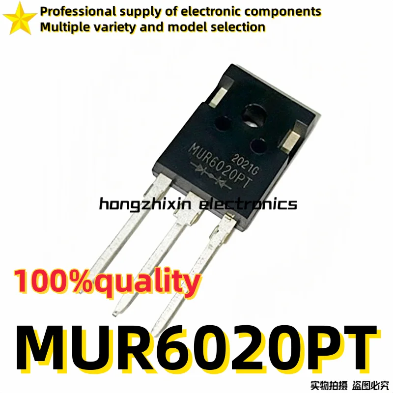 

10PCS Brand new quality MUR6020PT MUR6020 TO-247 Recovery diode 60A