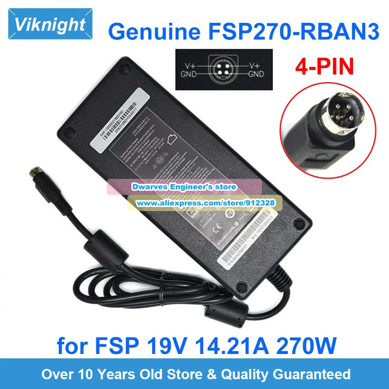 Genuine 19V 14.21A 270W AC Adapter FSP270-RBAN3 Laptop Charger FSP 9NA2700107 1000003188ZH00 Z0503188ZH000017 Power Supply 4-Pin