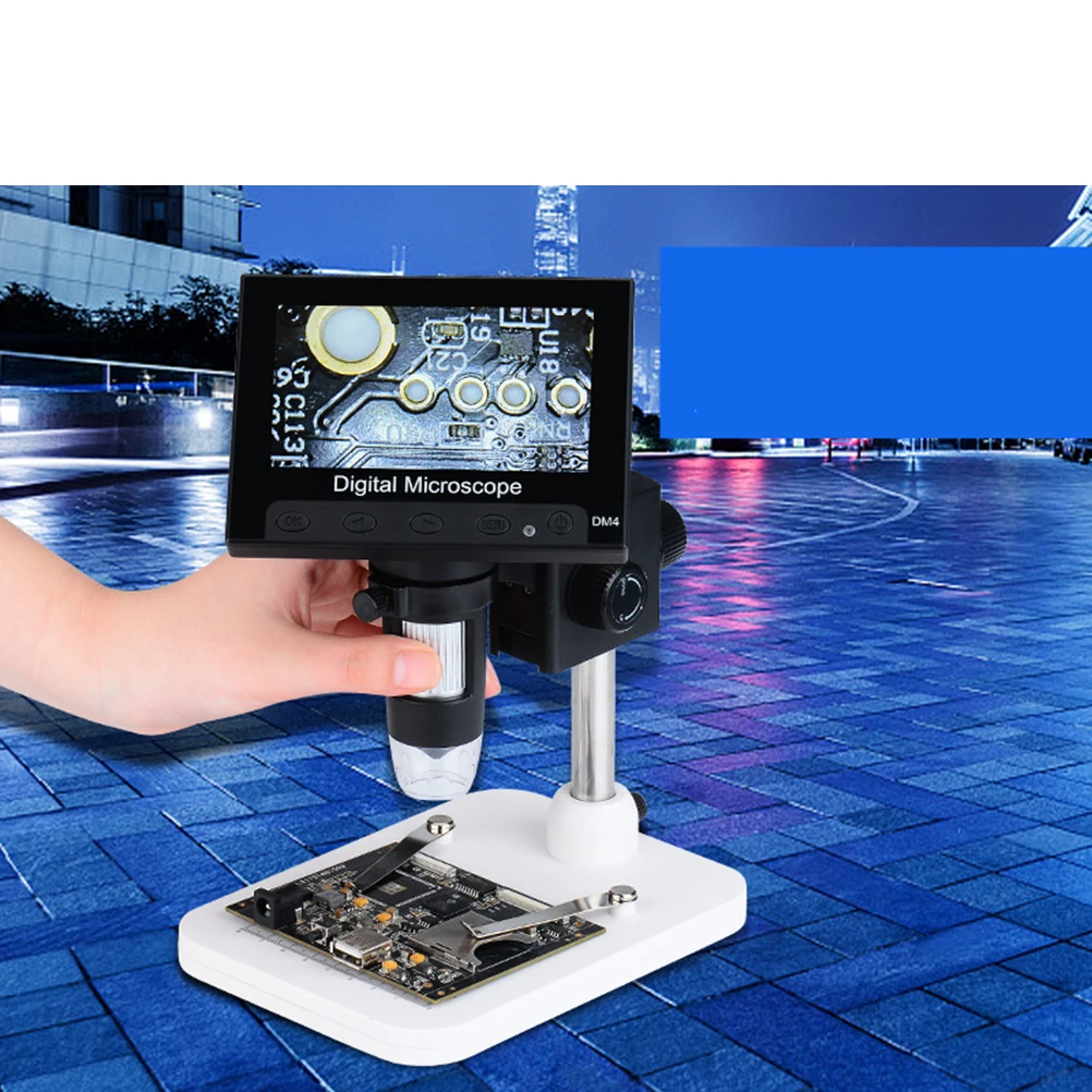 

600X Digital Microscope Electron Portable Desktop Video Recording Adjustable LED Long Life Wide Usage LCD Display