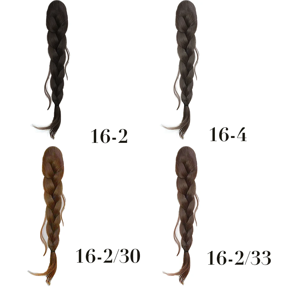 شعر مستعار اصطناعي braidswire رسم ذيل السمكة braidslow التعادل مزاجه كسول، الصيد كليب تويست الضفائر الضفائر الطويلة، شعر مضفر، شعر مستعار ب