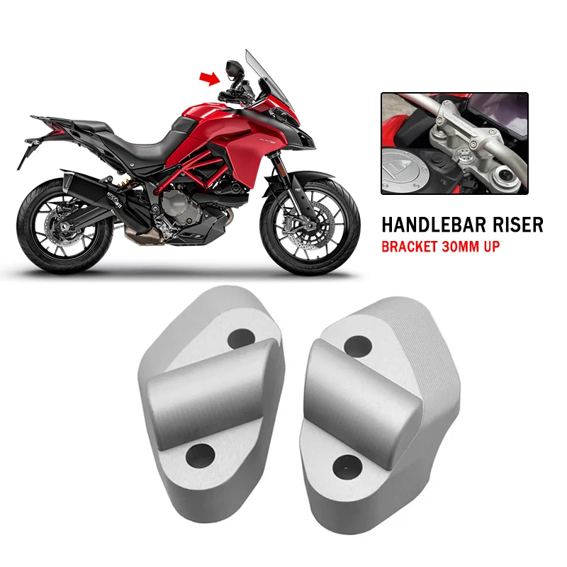 

Подъемники на руль для Ducati Multistrada 950 1200 S 2017-зажим для мотоцикла, крепление на руль, подъемник, запасные части для перемещения назад MTS950 1200