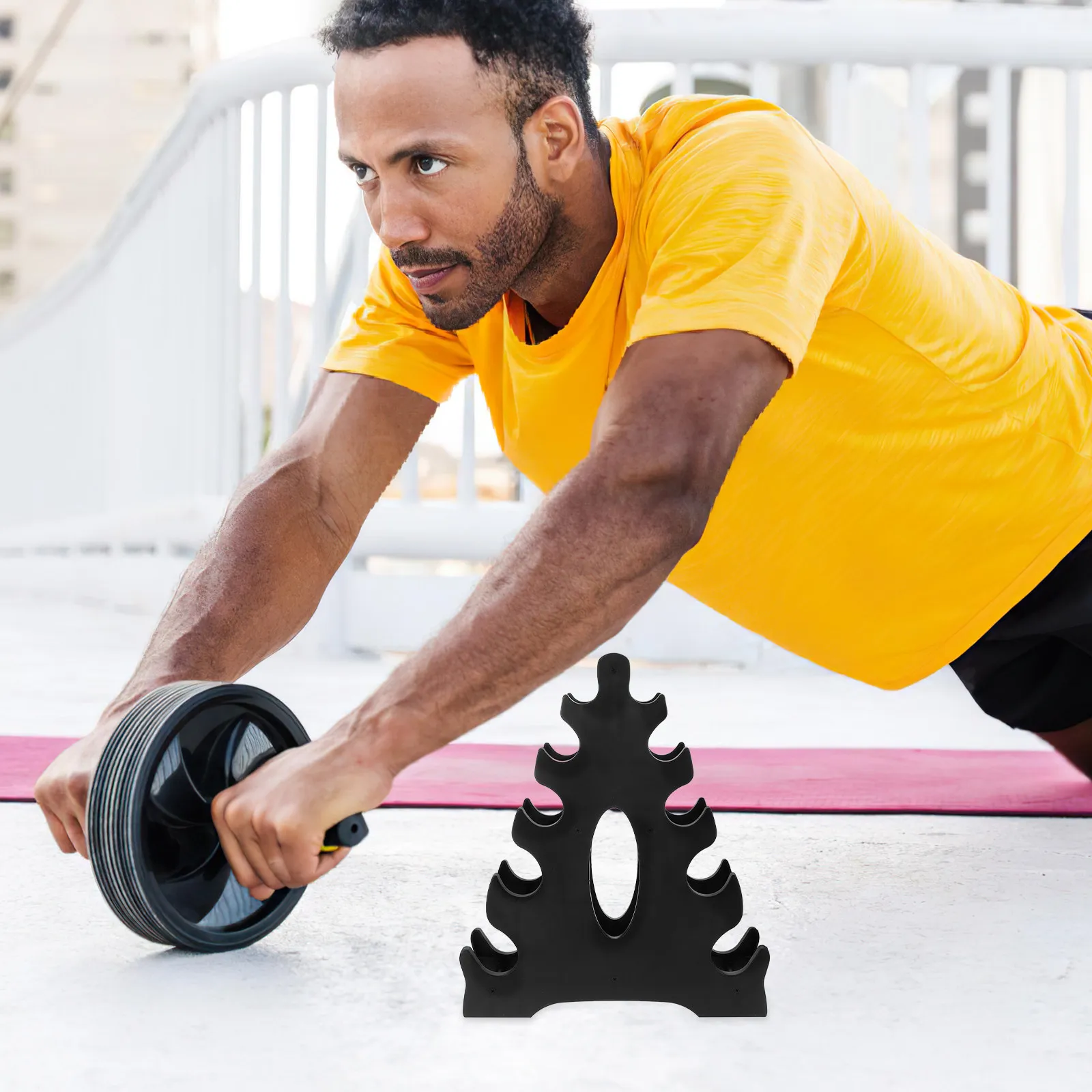 

Подставка для гантелей: Прочная, износостойкая стойка для гантелей, экономящая место, напольный держатель для хранения гантелей, товары для спортзала