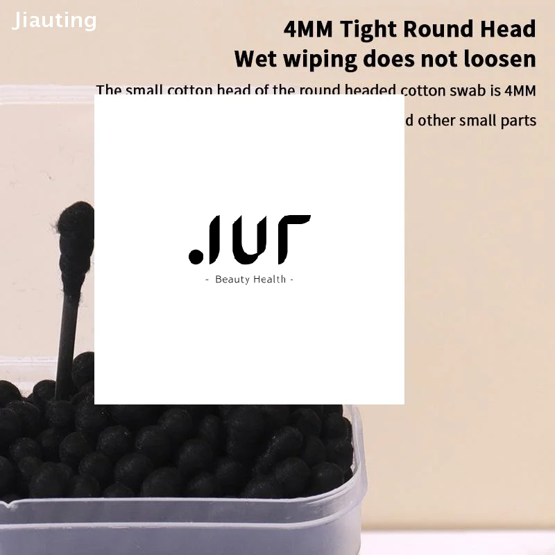 100 قطعة/صندوق مزدوج الرأس أعواد قطنية عصا الأذن ملعقة الأذن ماكياج نظيف مانيكير مسحات القطن أدوات تنظيف المتاح