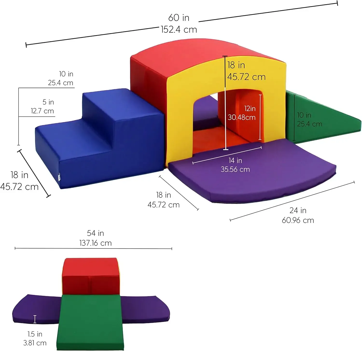 Tunnelklimmer Plus Pads Voor Peuters En Kinderen, Grow-N-Learn, Speeltijd, Directe Fabriekspartners, 12825-As