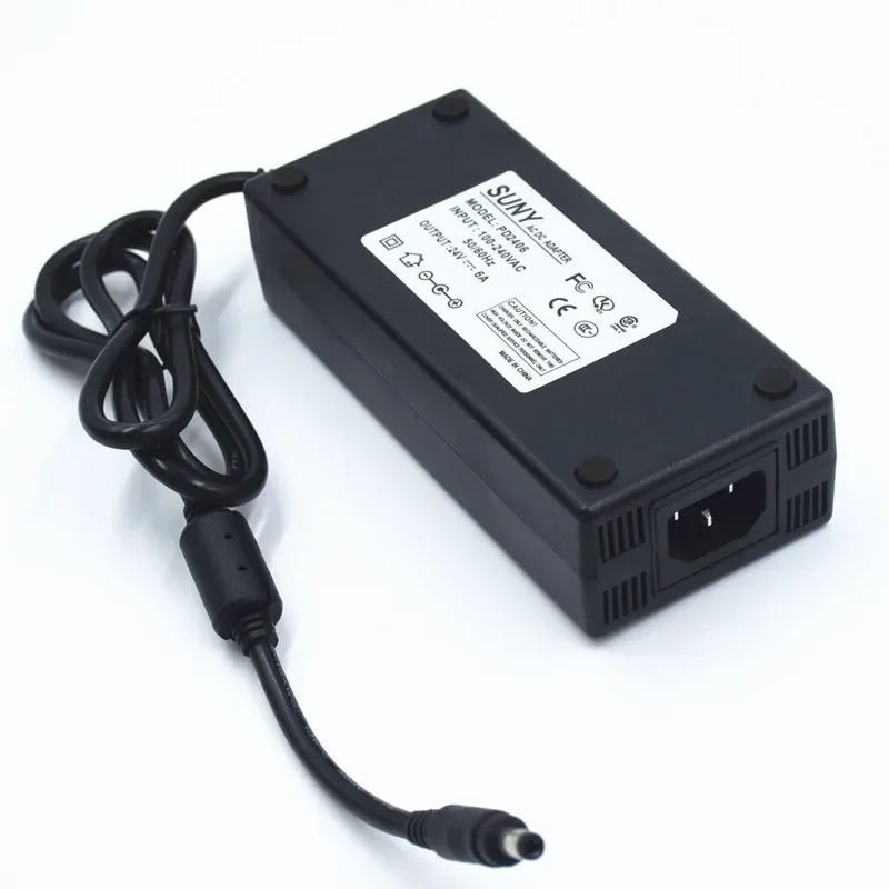 24v6a adaptador de alimentação de comutação dc fonte de alimentação estabilizada 150w para câmera/câmera de vigilância por rádio cctv