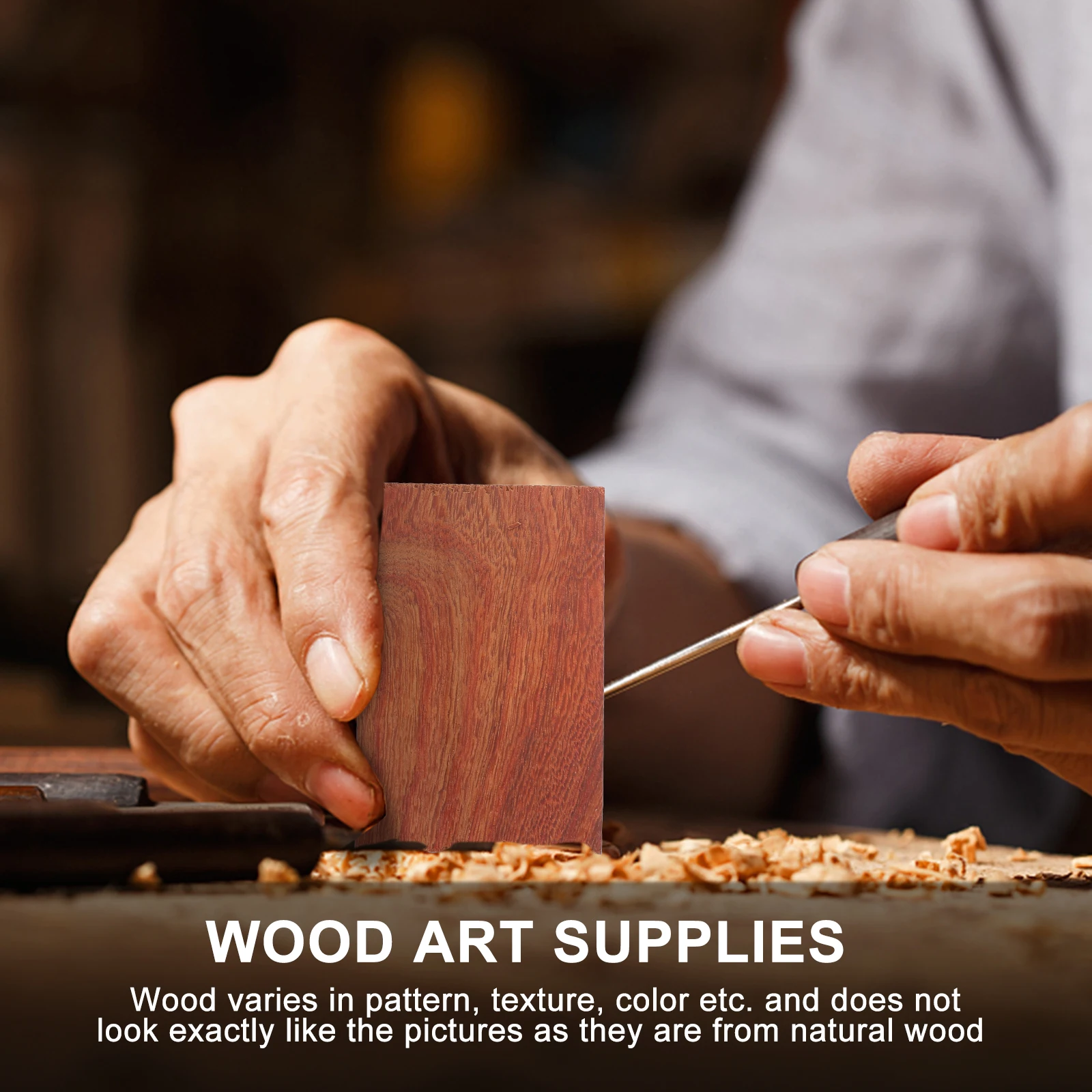 5 ชิ้นขนาดเล็ก Strong ทนทาน DIY Craft Plank อุปกรณ์ศิลปะไม้บล็อกแกะสลักอุปกรณ์เย็บผ้า