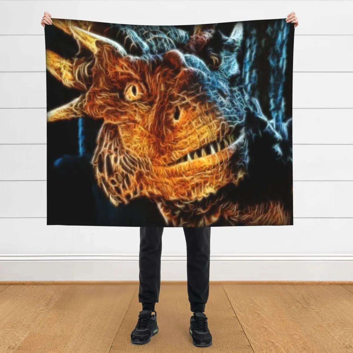

Draco The Dragon From The Hit Dragonheart Movie Throw Blanket blankets ands Polar Comforter Decoratives Blankets