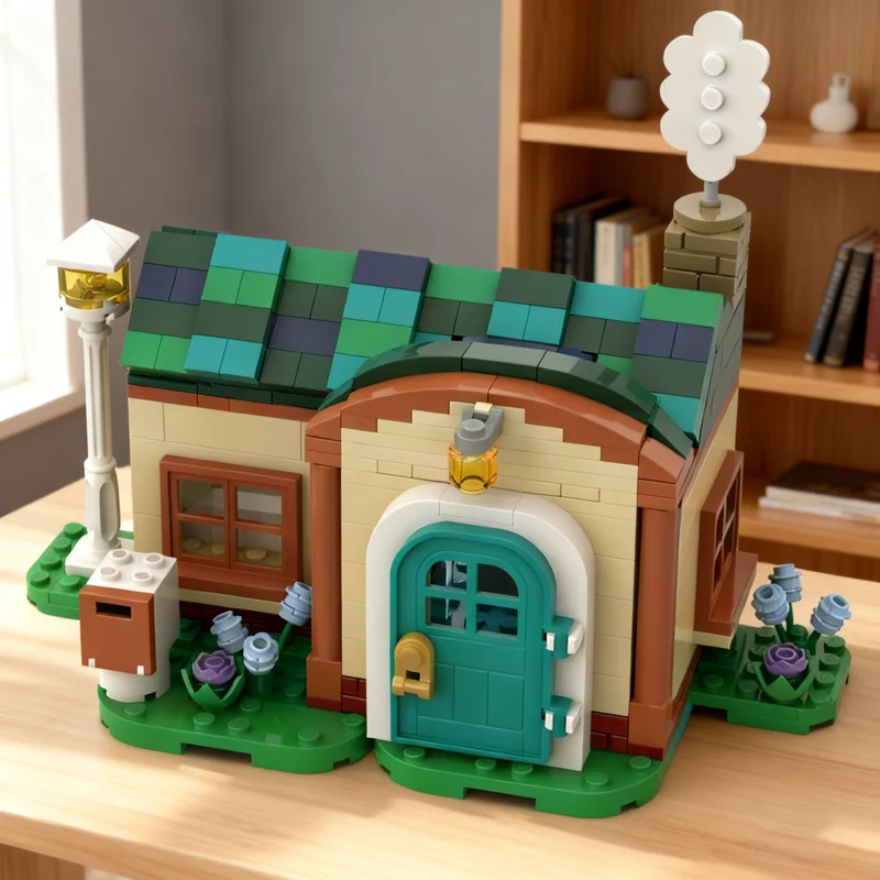 330pcs MOC Lily's House Animal Crossing Model Building Blocks Christmas Gift Architecture Toy Idea Birthday Assemble Collection