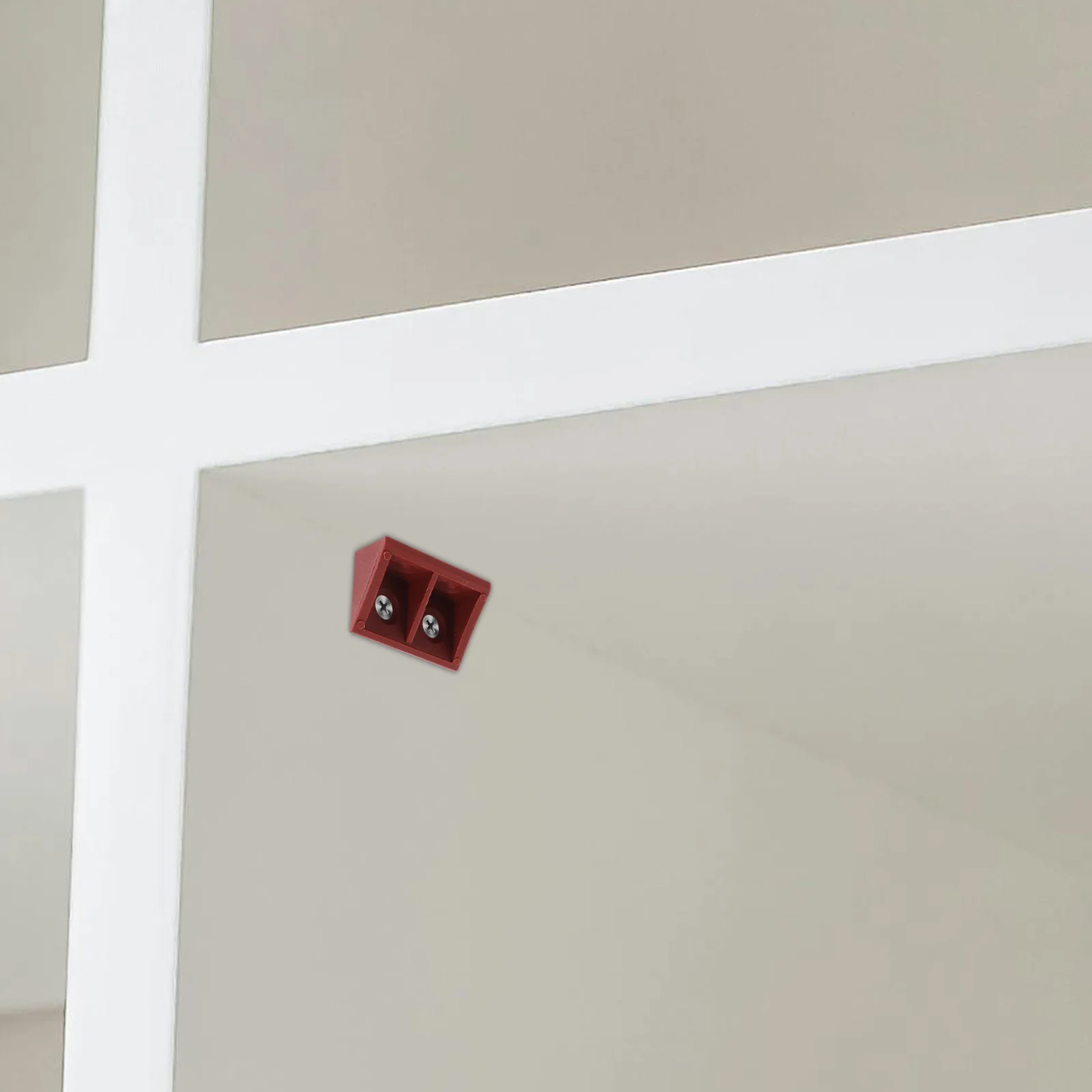 

20 Pcs Heavy Duty Furniture Corner Brackets 90 Degree Plastic L Shape Shelf Support Drawer Cupboard Cabinet Hardware Triangle