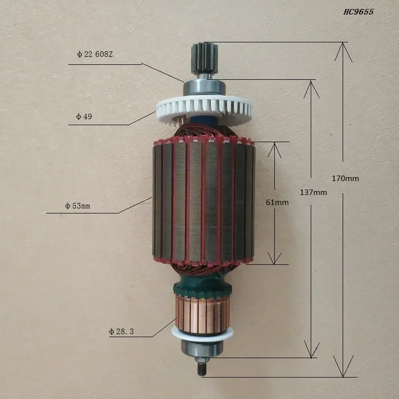 Imagem -04 - Elion Acessórios Máquina de Lavar Carro Ac220240v Rotor Adequado para 1600 1800 2000w Motors Hc9640 9650 9655