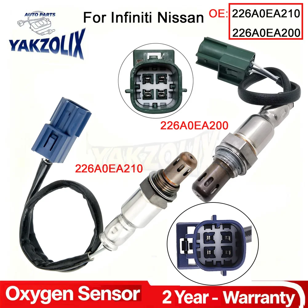

For 2003- 2010 Nissan 350Z Infiniti G35 3.5L Infiniti M45 4.5L FX45 4.5L FX35 M35 3.5L 2x Downstream O2 Oxygen Sensor 2 Bank 1 2