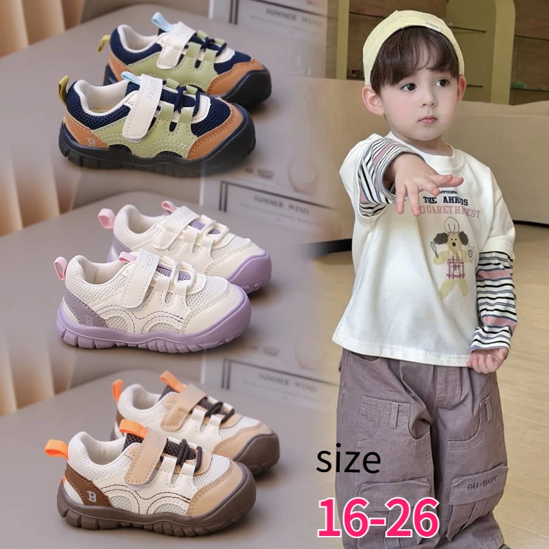 Kids Sneakers Breathable Mesh Baby Shoes Toddler Trainers Anti Slip Rubber Sole Outdoor Footwear for Boys Girls Children’s Shoes