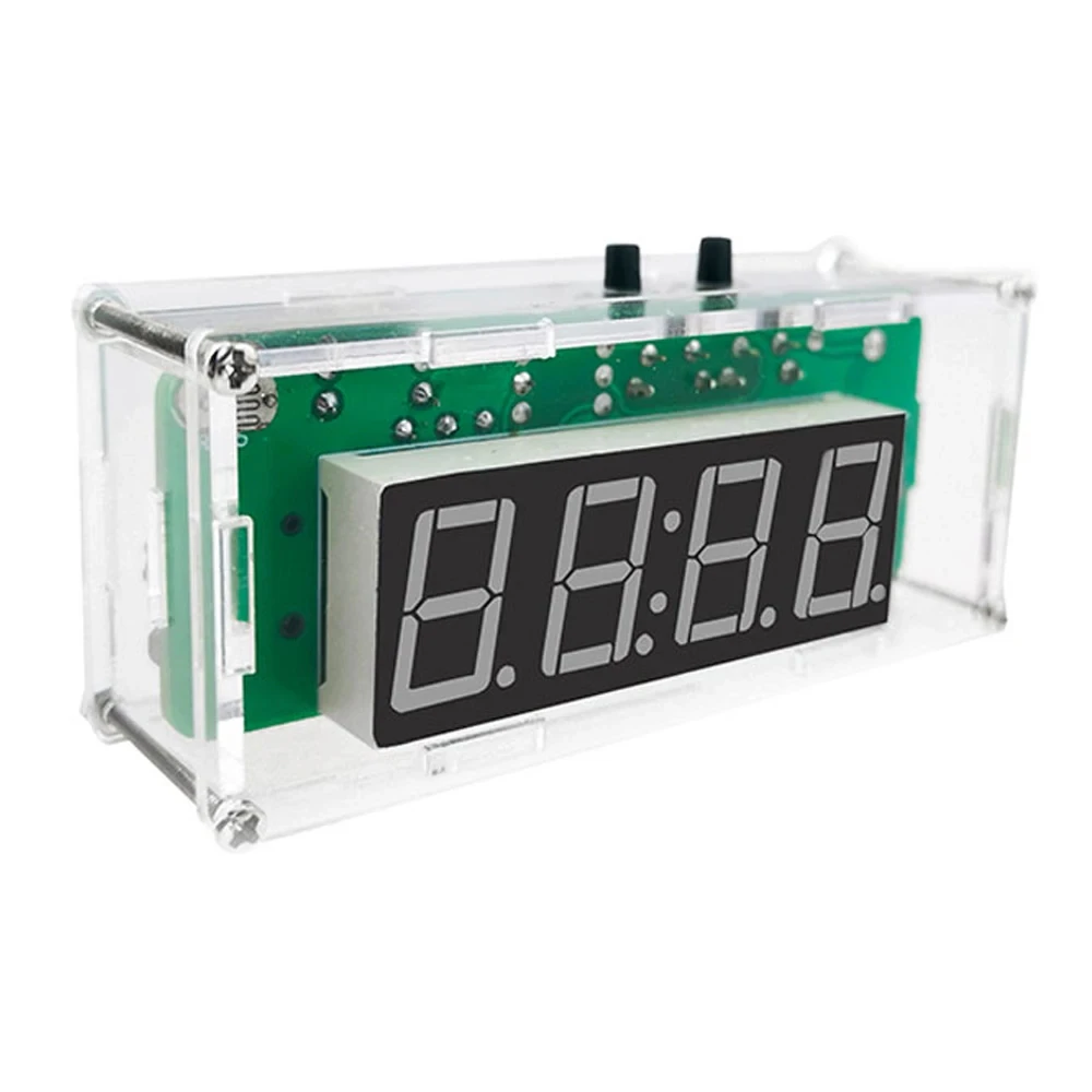DS1302 montaż lutowania DIY zegar zestaw elektroniczny LED cyfrowy wyświetlacz lampy data tydzień Alarm temperatury DIY nauka projektu