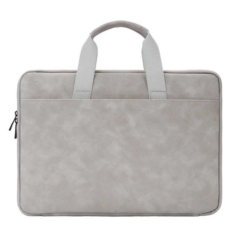 Fully opened PU sheep-leather laptop bag is suitable for 13 